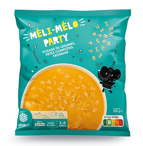 Méli-Mélo party potage légumes, pâtes, fromage