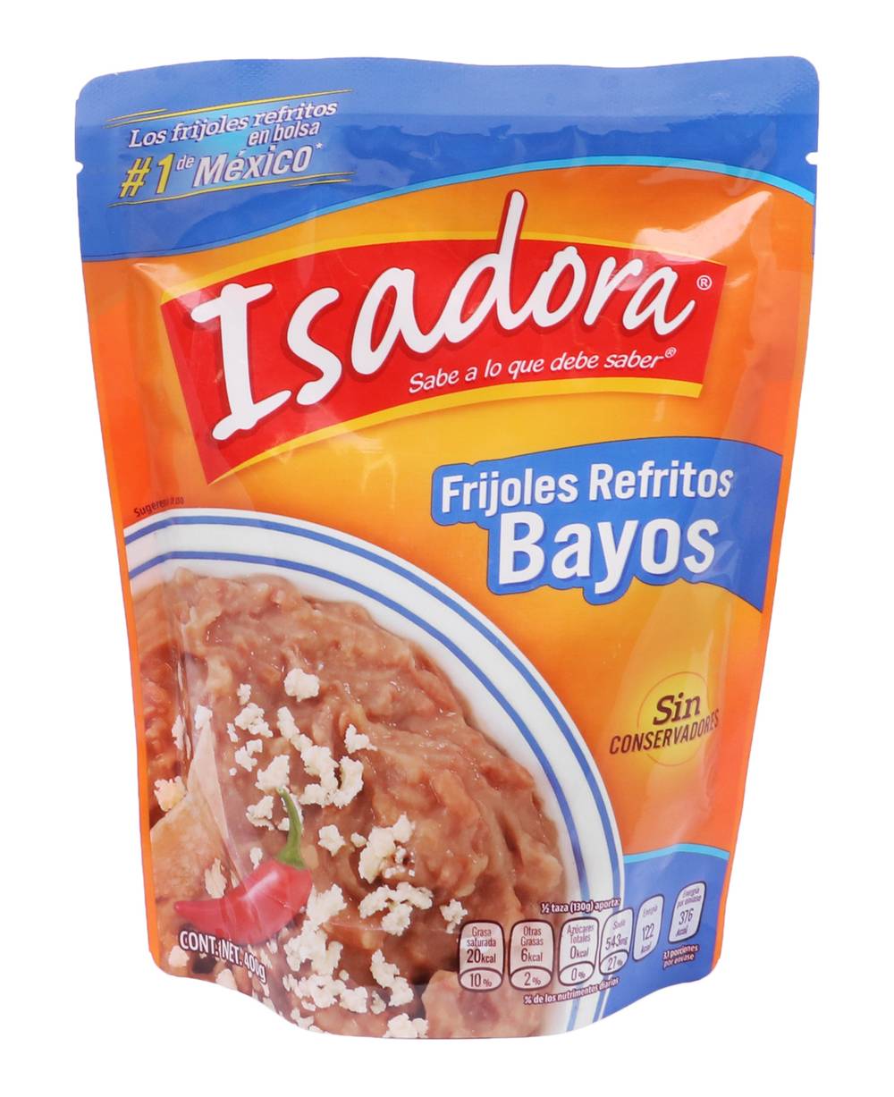 Isadora · Frijoles refritos bayos en bolsa sin conservantes (400 g)