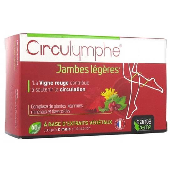 Santé Verte Circulymphe 60 Comprimés