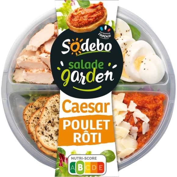 Sodebo Salade Poulet Caesar La Boîte De 240G