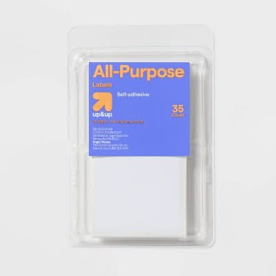 up&up Rectangular Labels, 2" X 4", White (35 ct)