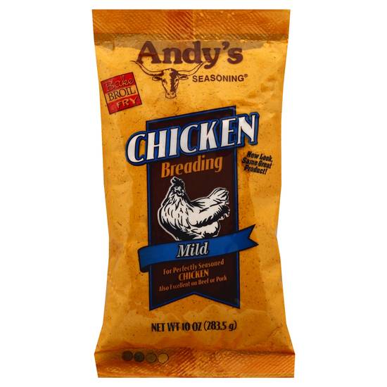 Andys Seasoning Breading, Chicken, Mild, Bag (10 oz)