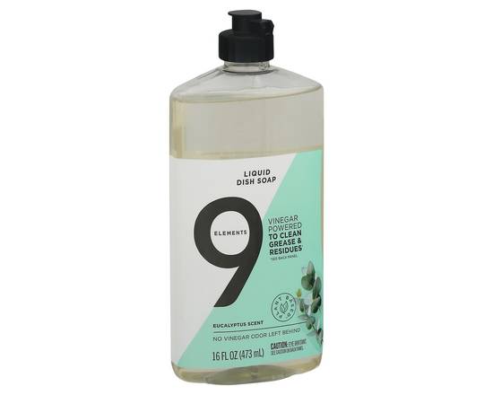9 Elements · Eucalyptus Vinegar Powered Liquid Dish Soap (16 fl oz)