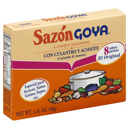 Goya Sazon Coriander & Annatto Seasoning (8 ct)