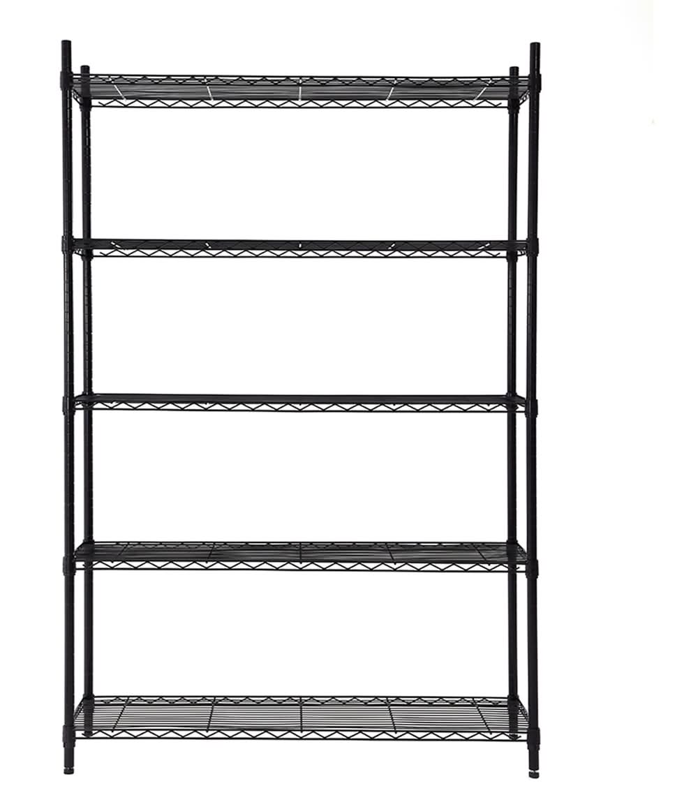 Style Selections 5-Tier Utility Shelving Unit (Black)