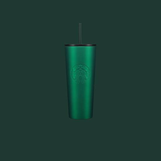 Green Soft Touch Stainless-Steel Cold Cup - 710 mL