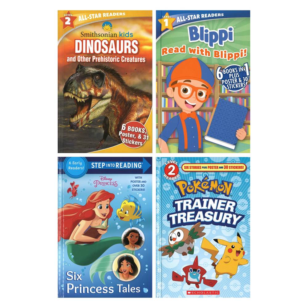 Early Readers For Kids, 6 Books, Assorted Titles