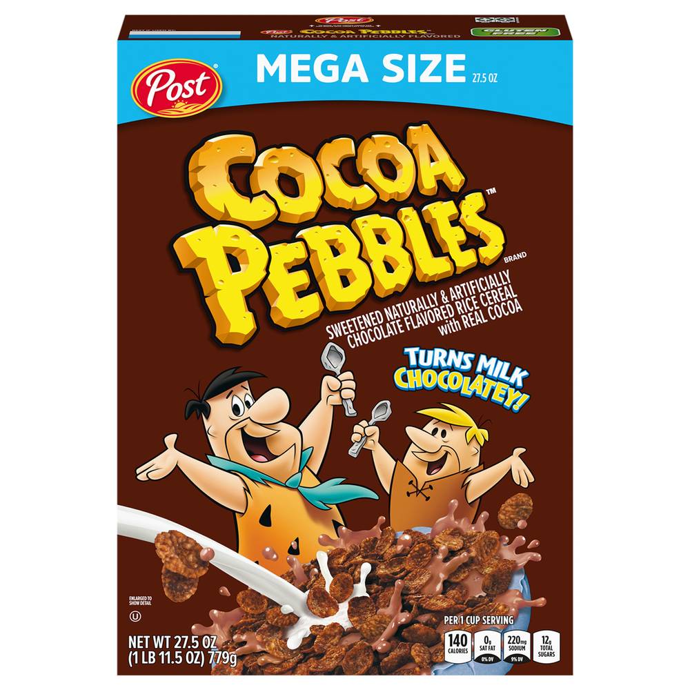 Cocoa Pebbles Rice Cereal, Chocolate (27.5 oz)