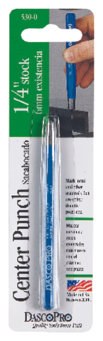 Dasco Pro 1/4 In. High Carbon Steel Center Punch 4 In. L 1 Pc
