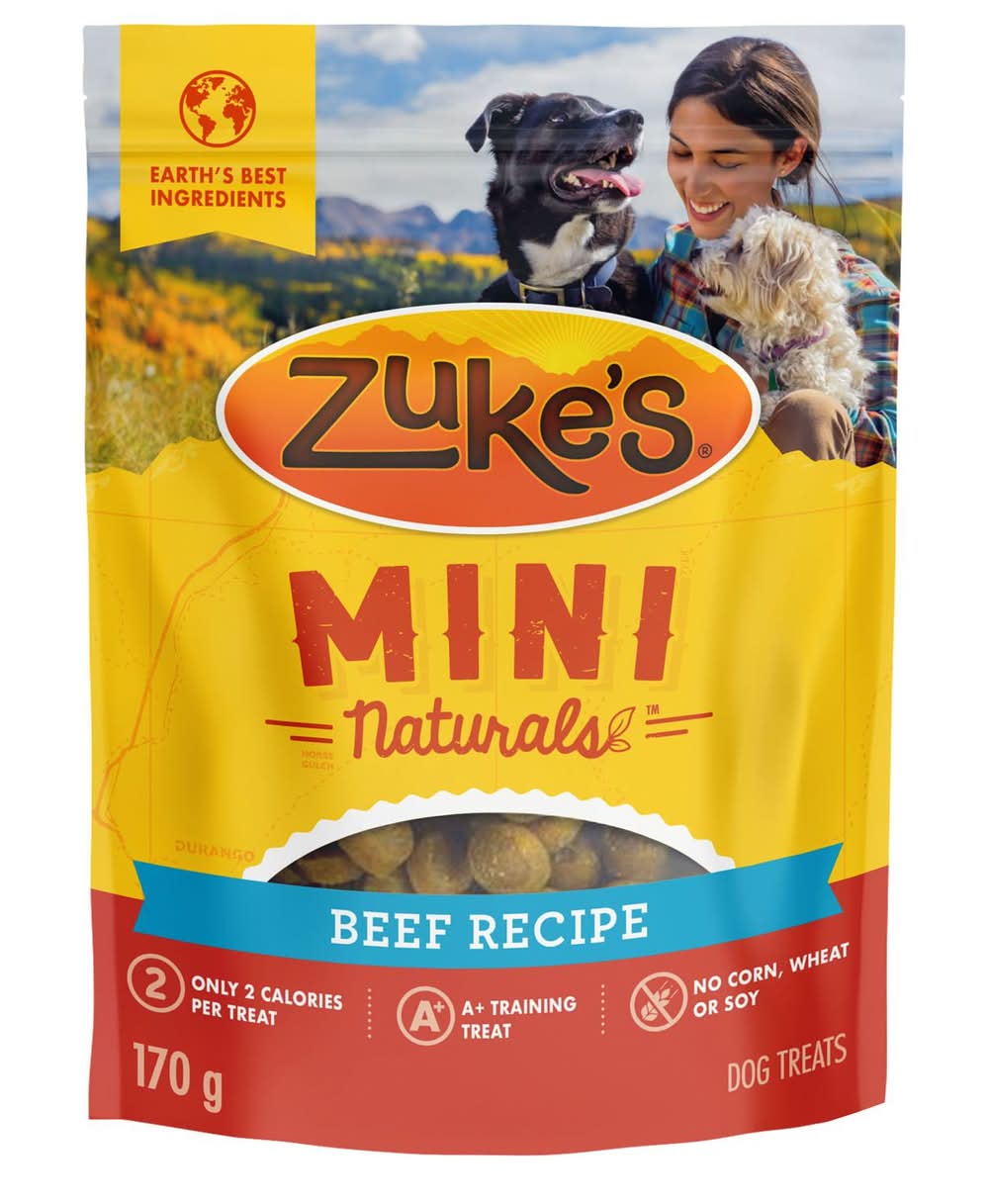 Zuke's Mini Naturals Beef Recipe Dog Treats, 6 oz