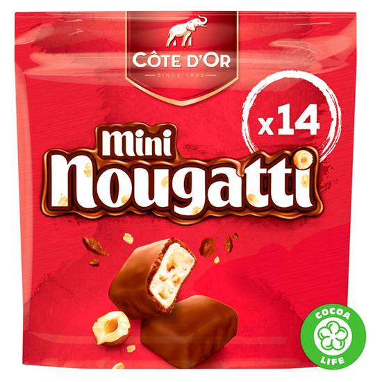 Côte d''Or Nougatti Mini Barres De Chocolat Au Lait Nougat 180 g