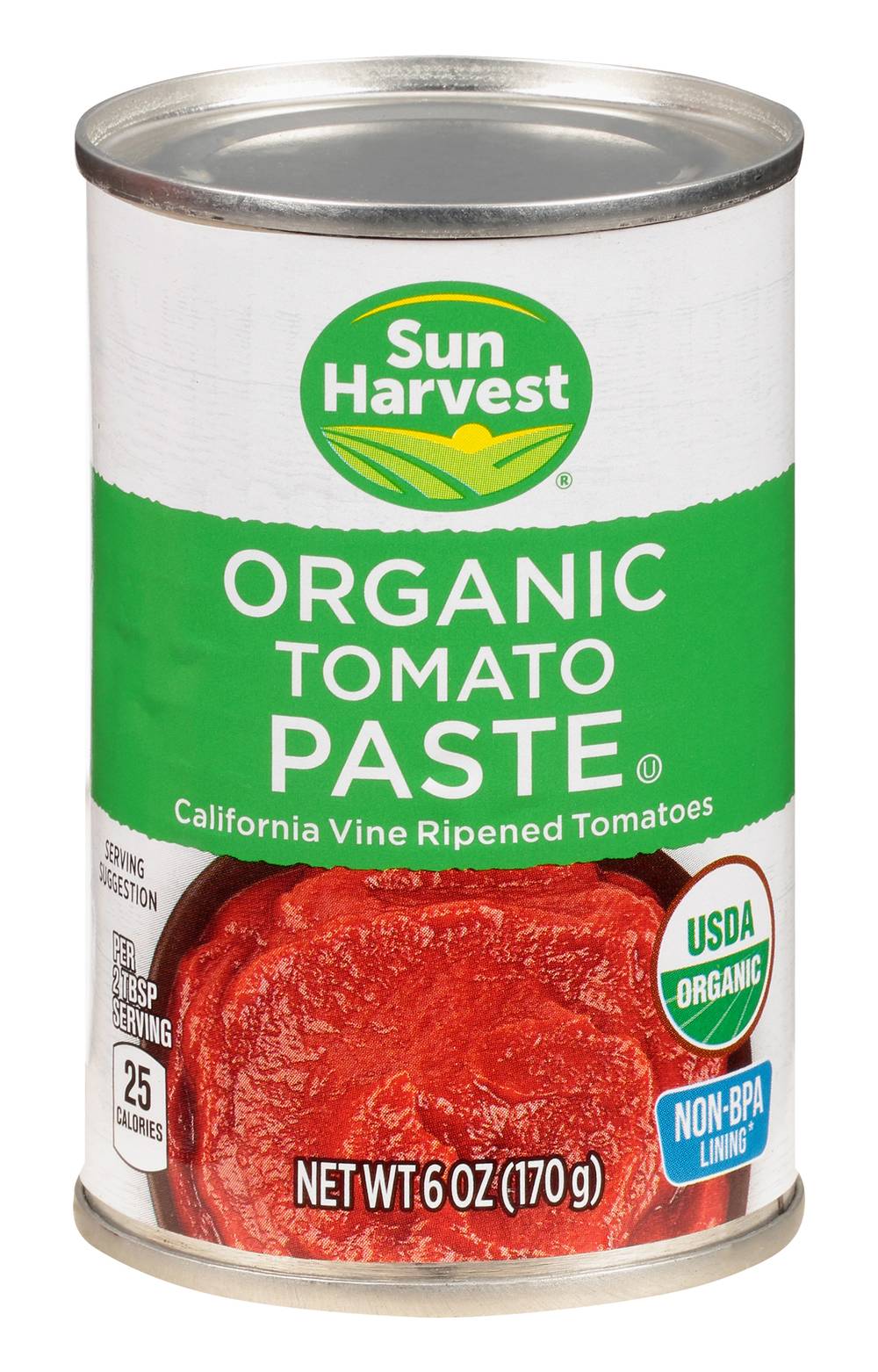 Sun Harvest Organic Tomato Paste (6 oz)