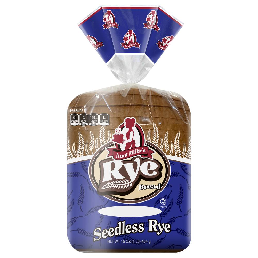 Aunt Millie's Rye Seedless Bread (1 lbs)