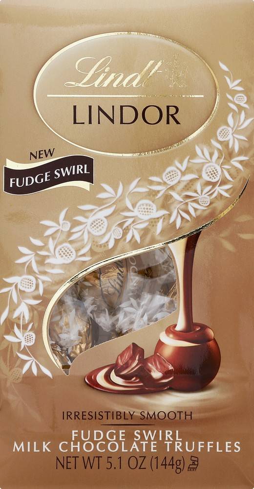 Lindt Lindor Fudge Swirl Milk Chocolate Truffles (5.1 oz)