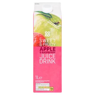 Co Op Apple & Raspberry Juice 1 Litre
