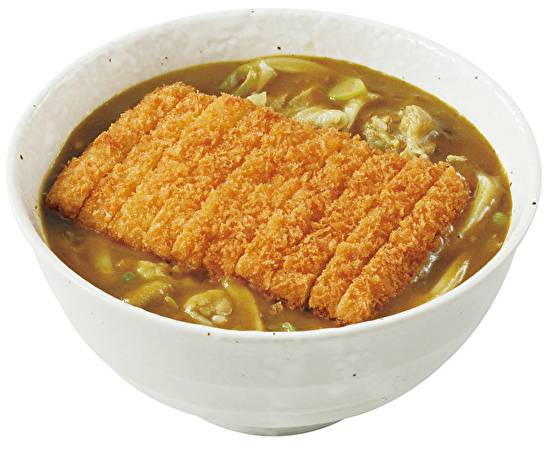 チキンカツカレーうどん Curry udon with Chicken cutlet