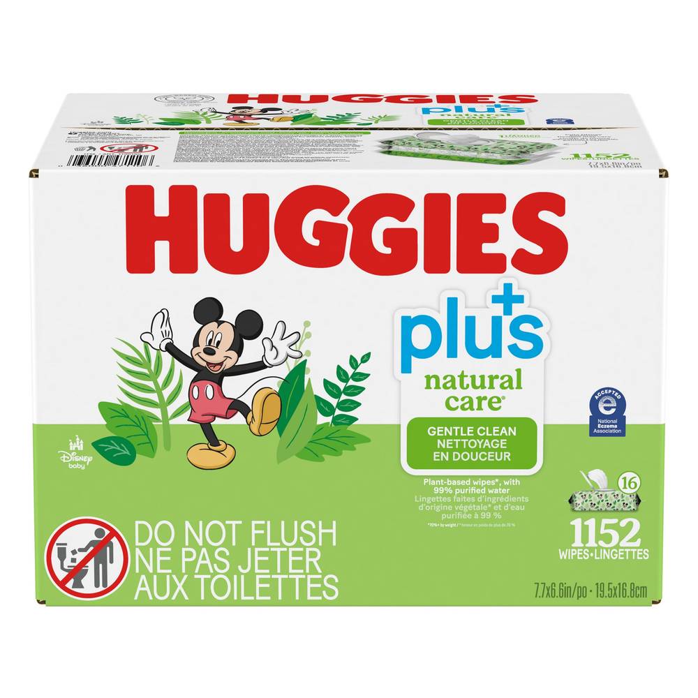 Huggies Natural Care Plus - Lingettes, 16 Paquets De 72