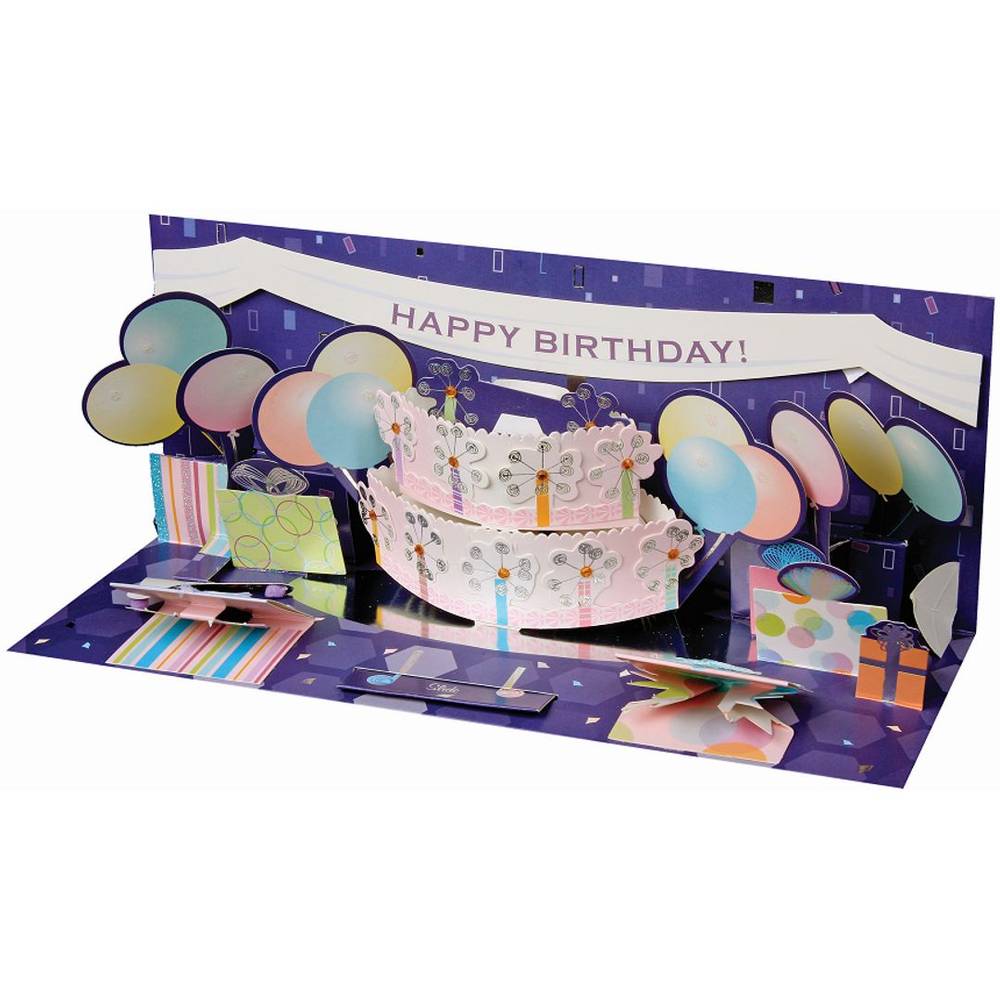 Uwp Shadowbox Popup Card Balloon Cake Explosion
