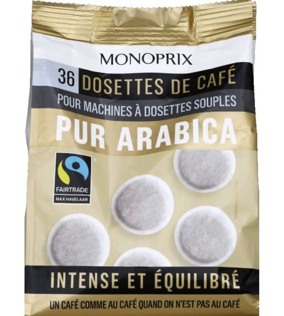 Monoprix - Dosettes de café pur arabica (36)