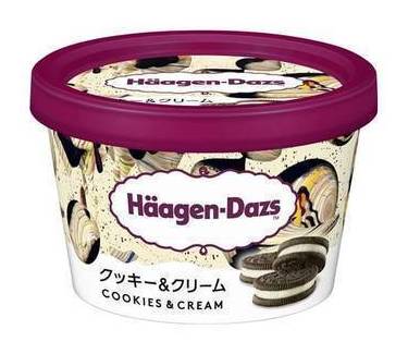 ハーゲンダッツ ミニカップ - クッキー＆クリーム (110mL)