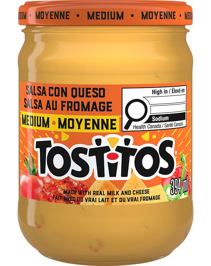 Tostitos Medium Salsa Con Queso (394 ml)