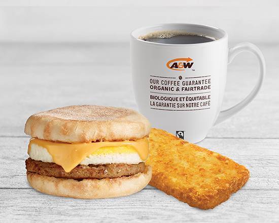 Combo Chef-d’oeuf™ avec saucisse sur muffin anglais / English Muffin Sausage & Egger® Combo