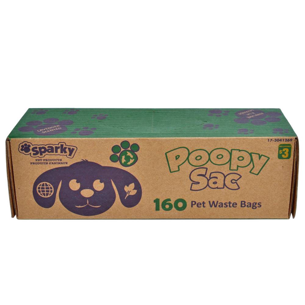 Sparky Poopy Sac Pet Waste Bags (lavender)