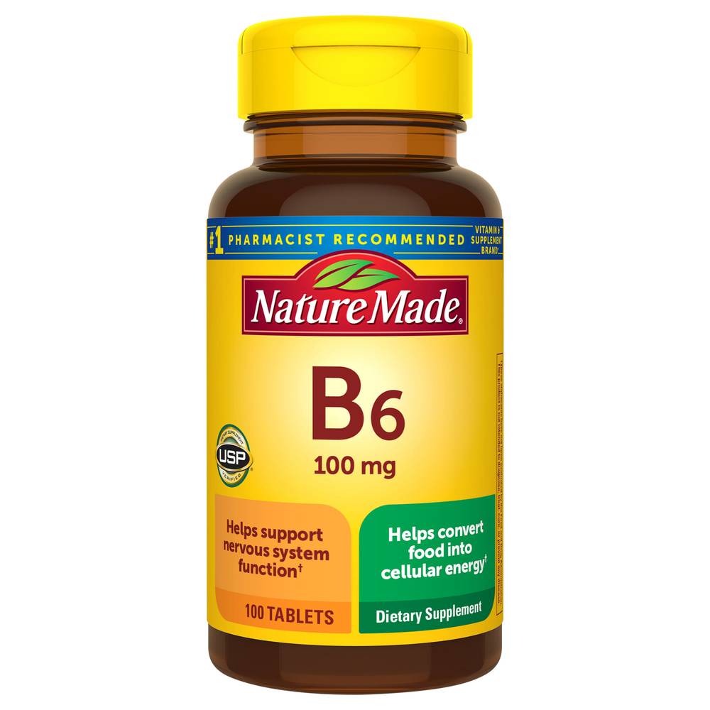 Nature Made B6 100 mg Dietary Supplement (3.6 oz)