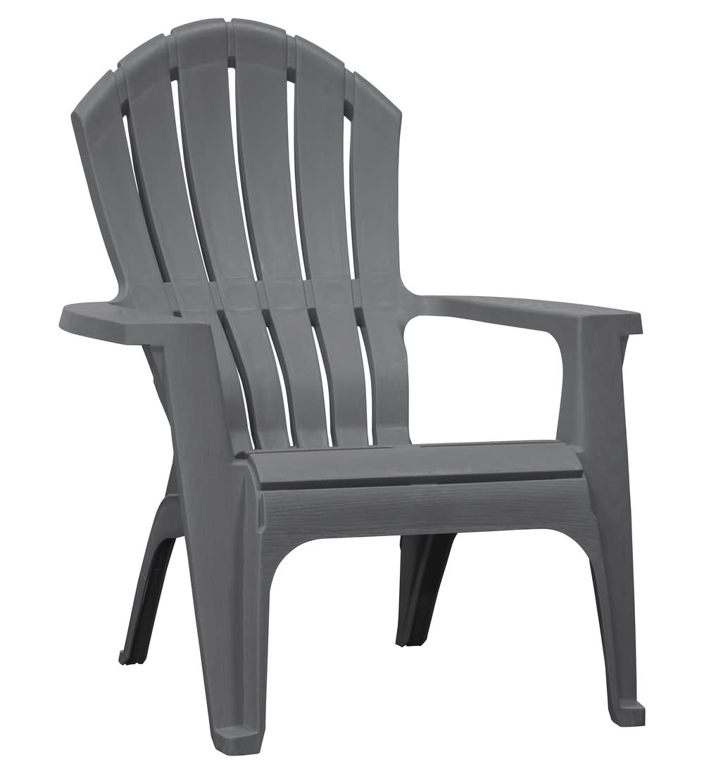 Realcomfort Charcoal Resin Plastic Adirondack Chair