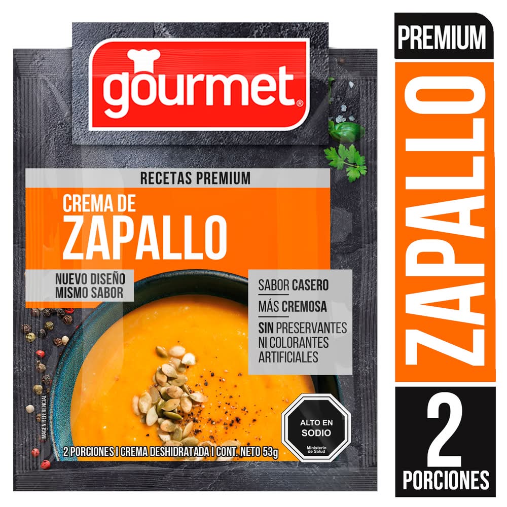 Gourmet · Crema de zapallo premium (53 g)
