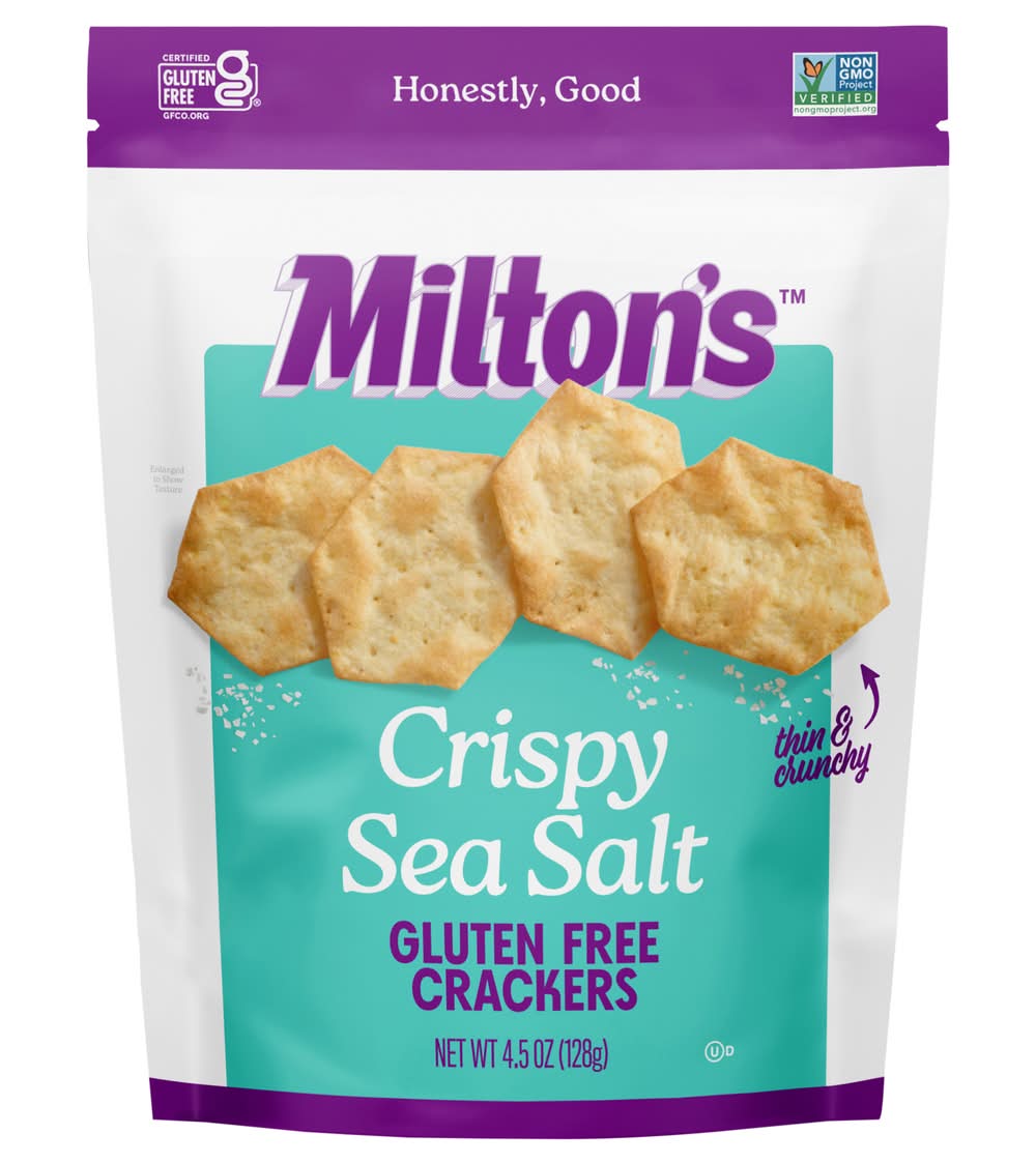 Milton's Gluten Free Crackers, Crispy Sea Salt (4.5 oz)