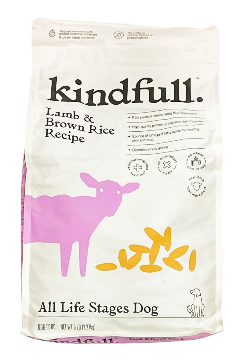 Kindfull Dry Dog Food, Lamb & Brown Rice (5 lbs)