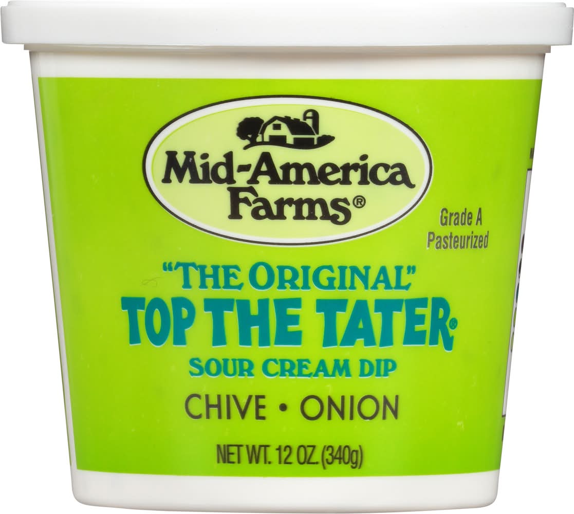 Mid America Farms The Original Top the Tater Chive Onion Sour Cream Dip (12 oz)