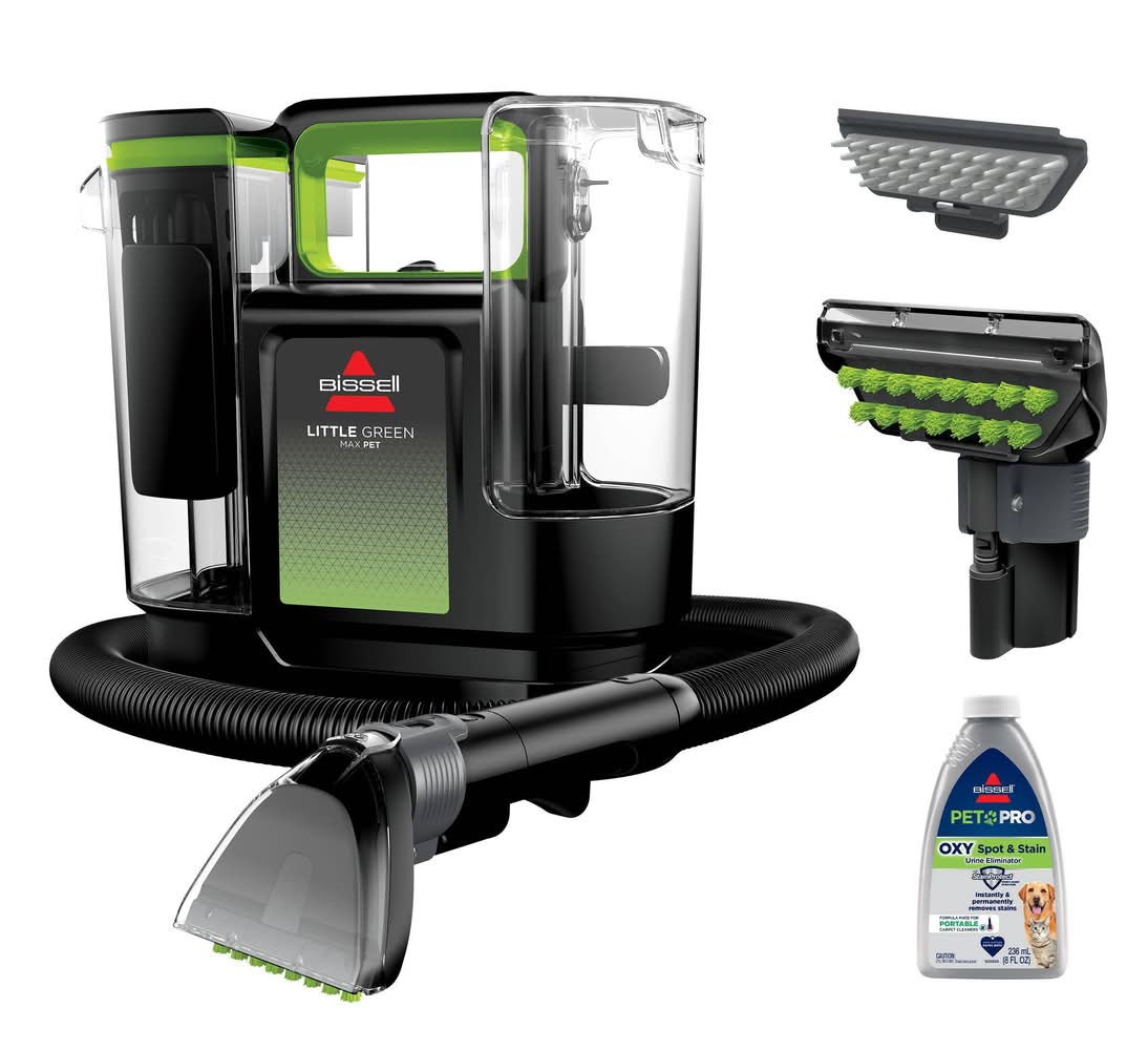 Bissell Little Max Pet Portable Carpet Cleaner, Green
