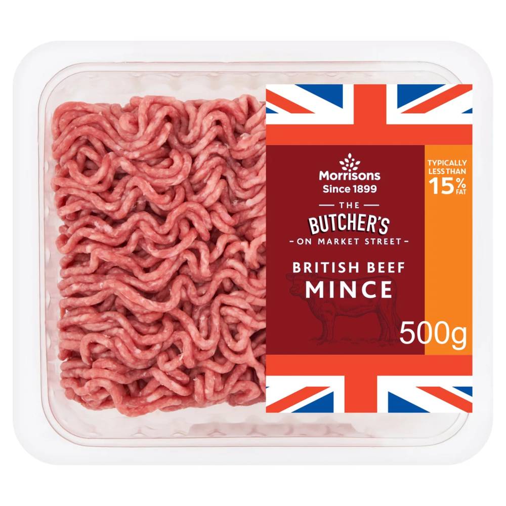 Morrisons The Butcher's on Market Street British Beef Mince (500g)