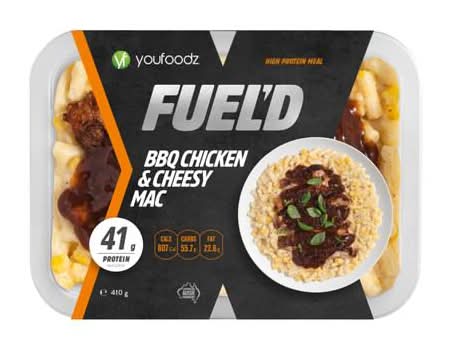 Youfoodz Fuel'd BBQ Chicken & Cheesy Mac 410g