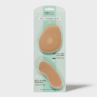 Fab Feet Foot Petals Fit Essentials Shoe Cushions Khaki, Women, Beige (2 ct)