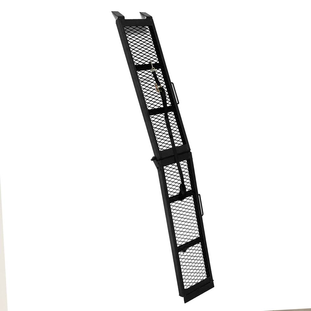 Kobalt 0.9-Ft X 6.63-ft 400-lb Capacity Arched Folding Loading Ramp, Black