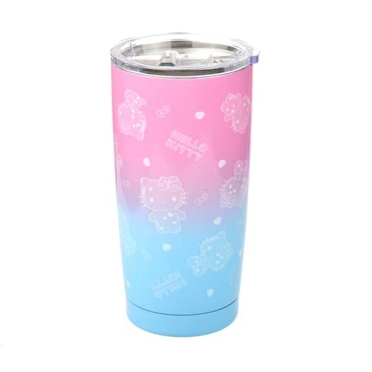 Hello Kitty 50Th Anniversary Stainless Steel Tumbler, Pink-Blue