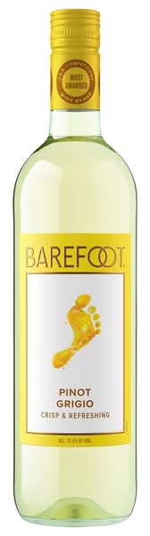 Barefoot Wine Pinot Grigio Wine (750 ml)