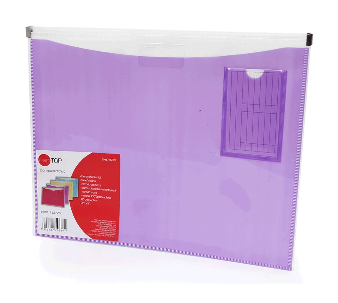 Red Top · Sobre de plástico carta (10 g)
