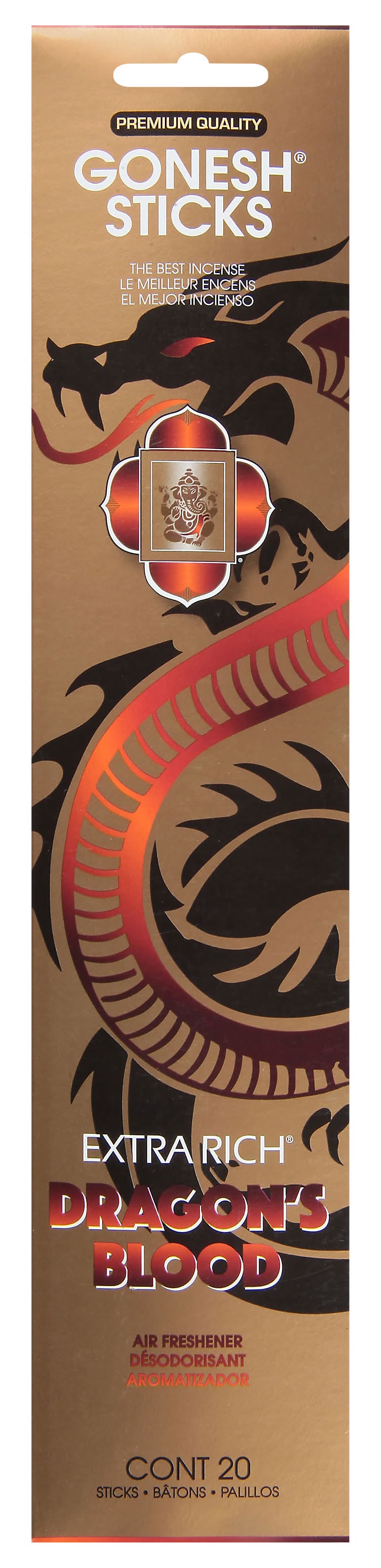 Gonesh Dragons Blood Incense Sticks (20 ct)
