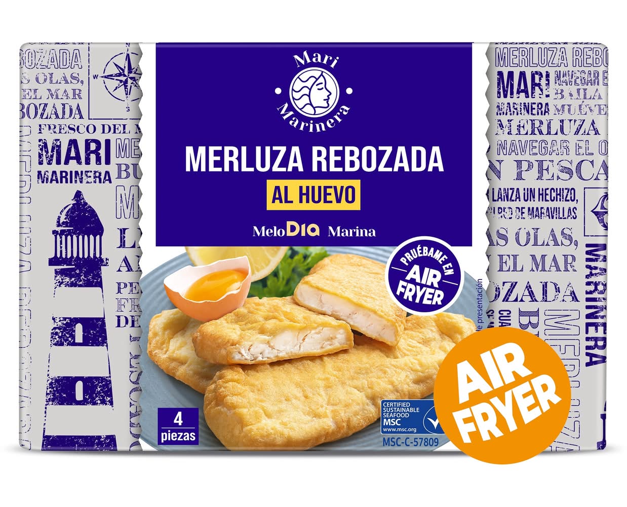 Merluza Rebozada Al Huevo Msc Mari Marinera De Dia Caja 340 G