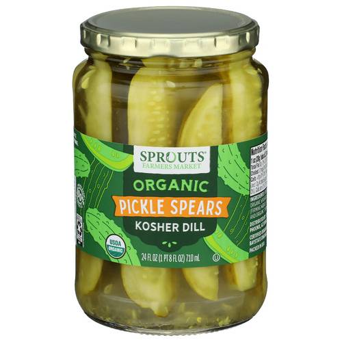 Sprouts Organic Kosher Dill Pickle Spears