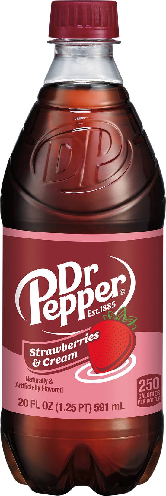 Dr Pepper Cream Soda (20 fl oz) (strawberries )