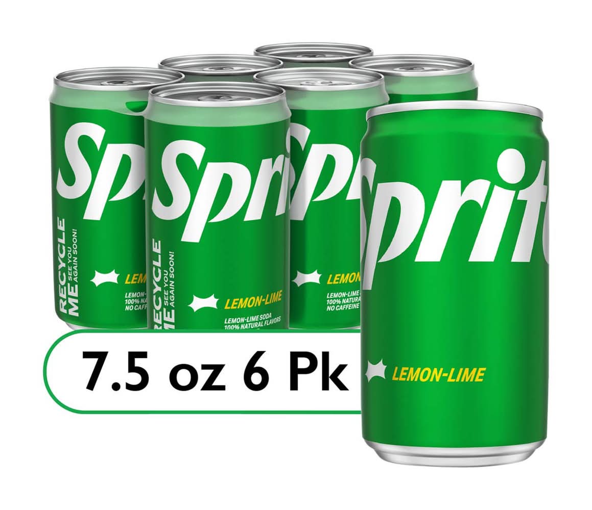 Sprite Soda, Lemon-Lime (6 x 7.5 fl oz)