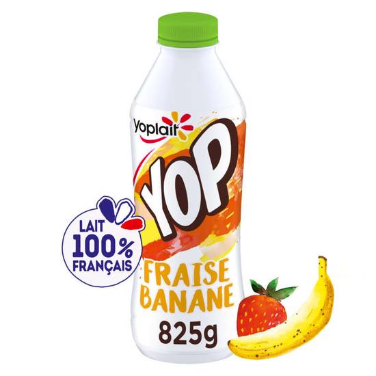 Yaourt à boire - Yop - Fraise Banane - 1 pot
