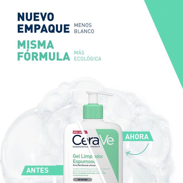 Cerave gel limpiador espumoso