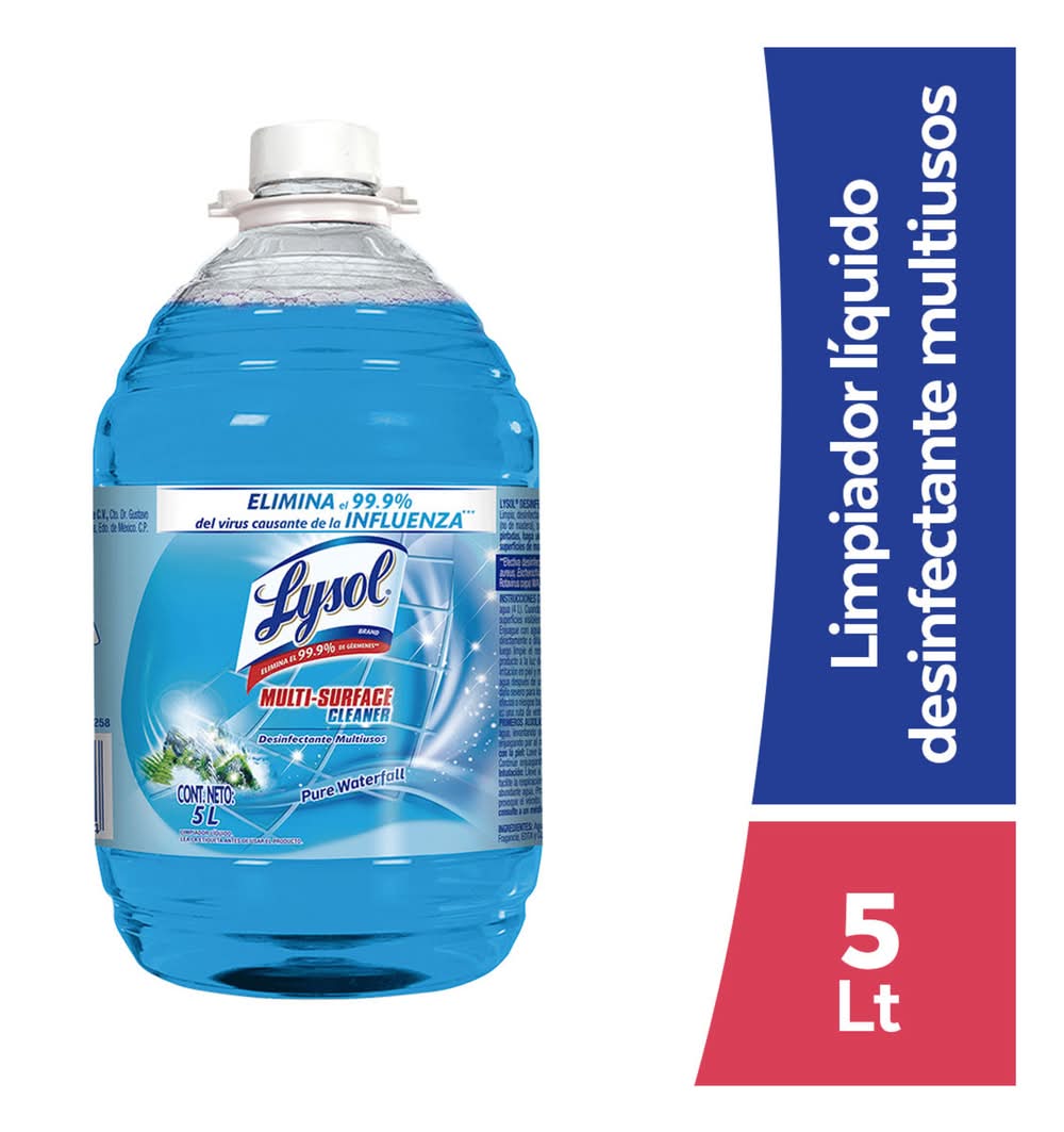 Lysol · Liquido multilimpiador desinfectante, pure waterfall (5 L)