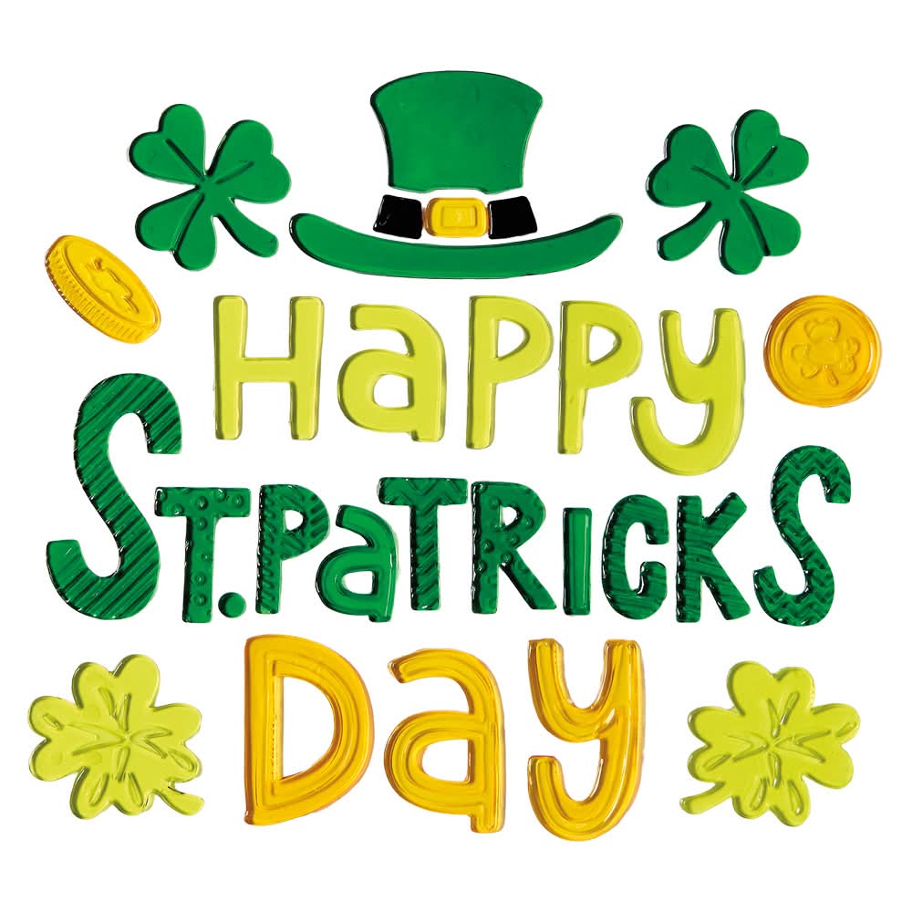 KIRKTON HOUSE St Patrick's Gel Clings, Happy St Pat's